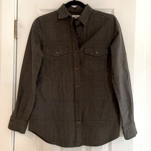 Fossil Heavyweight cotton plaid Shacket size XSMALL